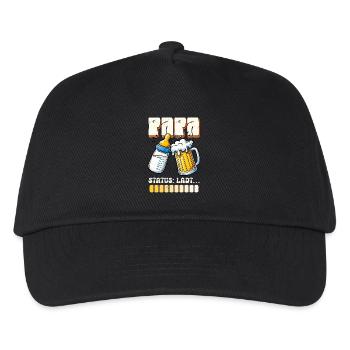 Futur père STATUT DE PAPA CHARGEMENT Drôle - Casquette de baseball Enfant - noir - Devant