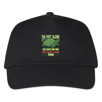 Red-eared Turtle - Kids’ Baseball Cap - black - Front