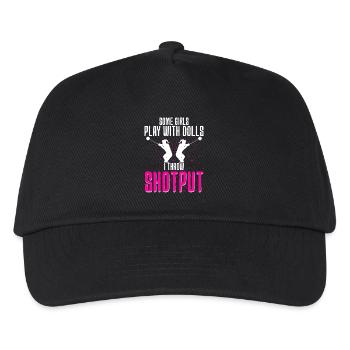 Lancer du poids Lancer du poids Lanceur de poids - Casquette de baseball Enfant - noir - Devant