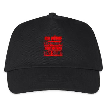 Anspannen Bodybuilding Bodybuilder Gym Kraftsport - Kinder Basecap - Schwarz - Vorne