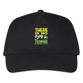 Tennis Spieler Es Gibt Kein Weinen - Kinder Basecap - Schwarz - Vorne
