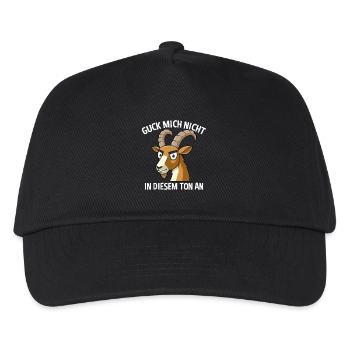 Guck Mich Nicht In Diesem Ton An Steinbock - Kinder Basecap - Schwarz - Vorne