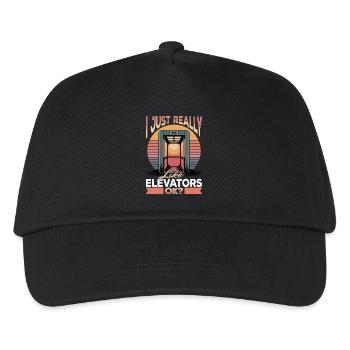 Elevator toddler & kids - Kids’ Baseball Cap - black - Front