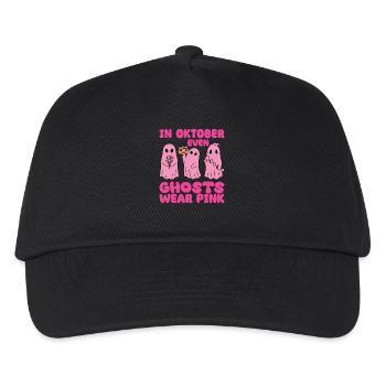 in oktober even Ghosts wear pink Breast Cancer - Kinder Basecap - Schwarz - Vorne