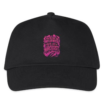 You're not an influencer you're just a narcissist - Kids’ Baseball Cap - black - Front