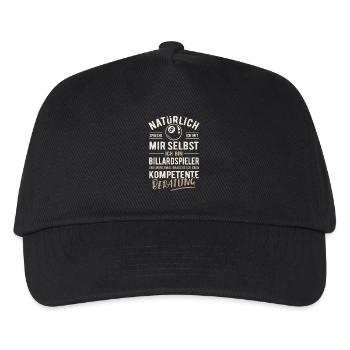 Of course I talk to myself - Billiards - Kids’ Baseball Cap - black - Front
