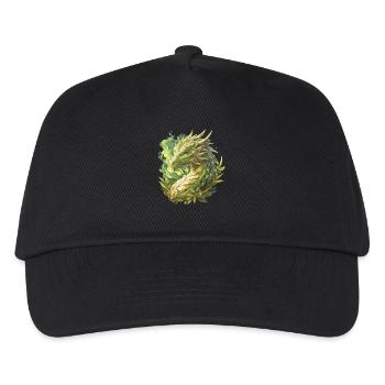 Drachen Drache - Kinder Basecap - Schwarz - Vorne