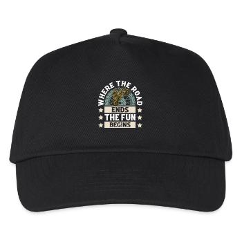 Motocross - Kinder Basecap - Schwarz - Vorne