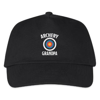 Bogenschießen Spruch Opa Bogenschießen Geschenk - Kinder Basecap - Schwarz - Vorne