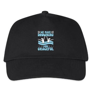 Synchronschwimmen Kunstschwimmen Wassersport - Kinder Basecap - Schwarz - Vorne