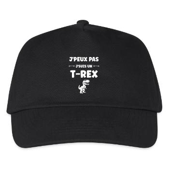 T-Rex Humorous and Casual - Kids’ Baseball Cap - black - Front