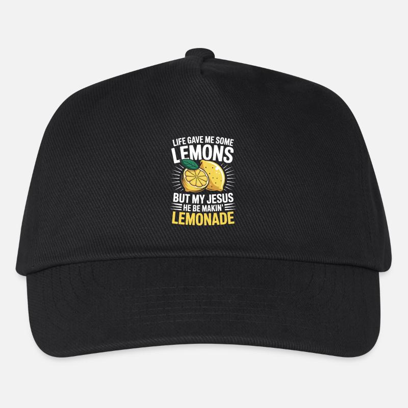  Life Gave Me Some Lemons But My Jesus He Be - Kinder Basecap - Schwarz