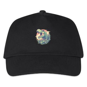 Dino Dinosaur Dinosaur - Kids’ Baseball Cap - black - Front