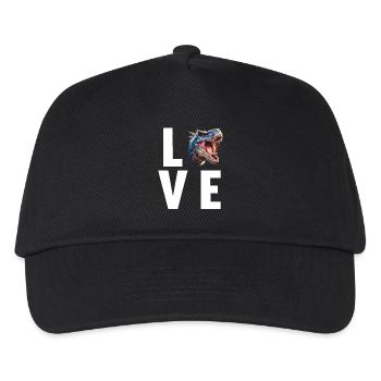 Dino Dinosaur Dinosaur - Kids’ Baseball Cap - black - Front