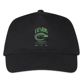 Langue Bleue Scinque Reptile Keeper Streetwear - Casquette de baseball Enfant - noir - Devant