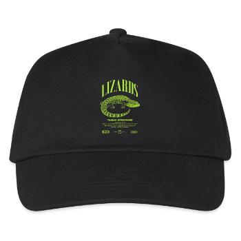 Langue Bleue Scinque Reptile Keeper Streetwear - Casquette de baseball Enfant - noir - Devant