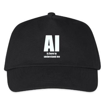 L’IA est là pour me comprendre – White Design - Casquette de baseball Enfant - noir - Devant