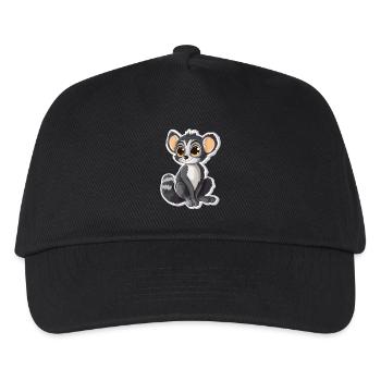 Lemur - Kinder Basecap - Schwarz - Vorne