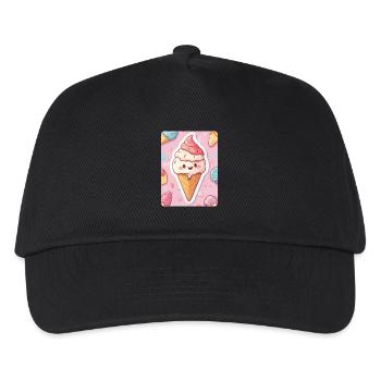 Eiscreme - Kinder Basecap - Schwarz - Vorne