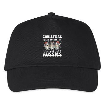 Christmas is better with Aussies - Kids’ Baseball Cap - black - Front
