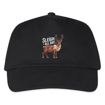 Sleigh All Day - Kids’ Baseball Cap - black - Front