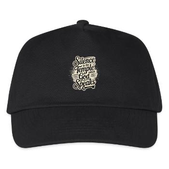 Silence – God Speaks Design - Kinder Basecap - Schwarz - Vorne