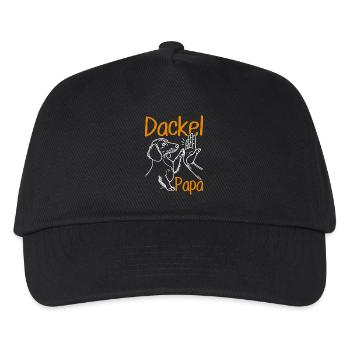 Dachshund Dad Dog Motif Funny Father's Day Teckel - Kids’ Baseball Cap - black - Front