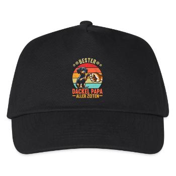 Dachshund Dad Dachshund Design Men Father's Day - Kids’ Baseball Cap - black - Front