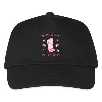 Ich kann kein Country Rodeo Boot Girl - Kinder Basecap - Schwarz - Vorne