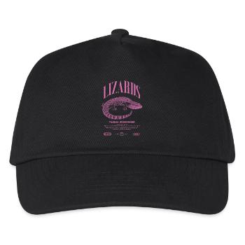 Langue Bleue Scinque Reptile Keeper Streetwear - Casquette de baseball Enfant - noir - Devant