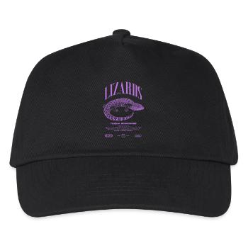 Langue Bleue Scinque Reptile Keeper Streetwear - Casquette de baseball Enfant - noir - Devant