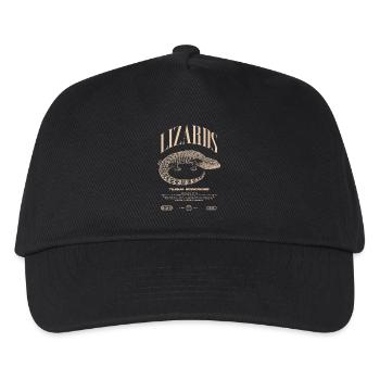 Langue Bleue Scinque Reptile Keeper Streetwear - Casquette de baseball Enfant - noir - Devant