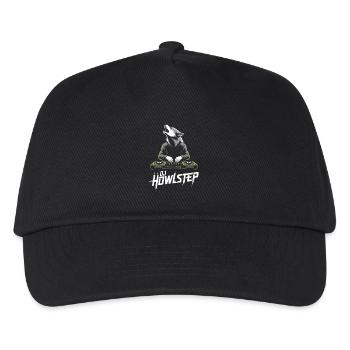 DJ Howlstep Wolf DJ Am Mischpult EDM - Kinder Basecap - Schwarz - Vorne