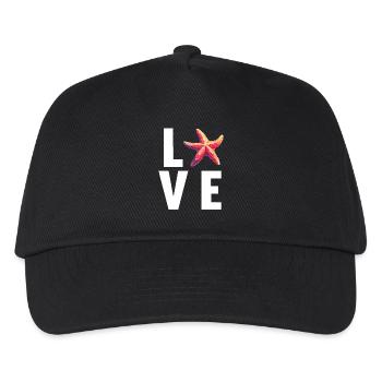 Étoile de mer Étoile de mer - Casquette de baseball Enfant - noir - Devant
