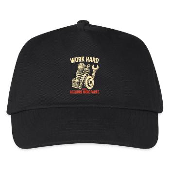 Work and car parts collecting garages craftsmen - Kids’ Baseball Cap - black - Front