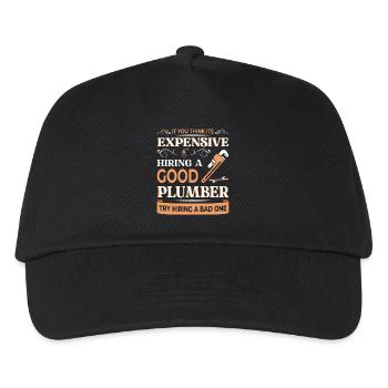 Heating Engineer Heating Construction Plumber Plumber - Kids’ Baseball Cap - black - Front