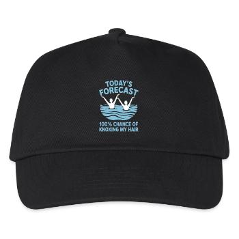 Synchronschwimmen Kunstschwimmen Wassersport - Kinder Basecap - Schwarz - Vorne