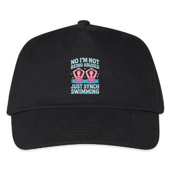 Synchronschwimmen Kunstschwimmen Wassersport - Kinder Basecap - Schwarz - Vorne