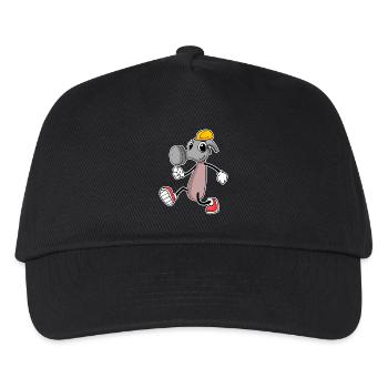 Witziges Hammer Motiv - Kinder Basecap - Schwarz - Vorne