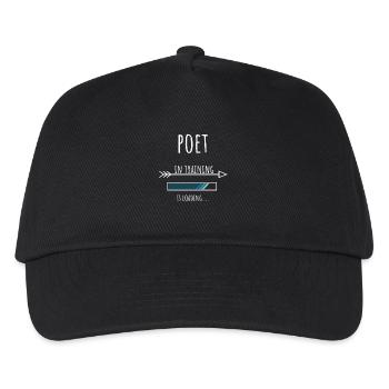 Poet Geschenk Beruf Ausbildung Dichter - Kinder Basecap - Schwarz - Vorne