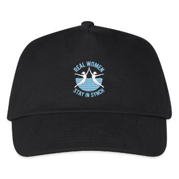 Synchronschwimmen Kunstschwimmen Wassersport - Kinder Basecap - Schwarz - Vorne