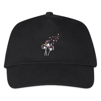 Boule de billard pissenlit drôle queue sport art - Casquette de baseball Enfant - noir - Devant