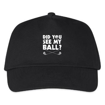 Did you see my ball? Golfer golf golfing - Kids’ Baseball Cap - black - Front
