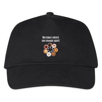Certified PhD student with no added sleep - Kids’ Baseball Cap - black - Front