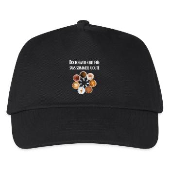 Certified PhD student with no added sleep - Kids’ Baseball Cap - black - Front