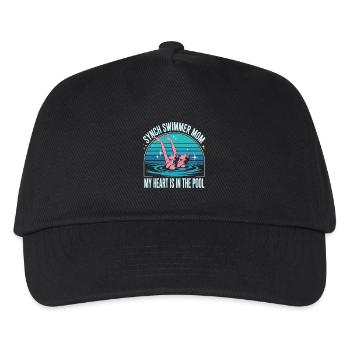 Synchronschwimmen Kunstschwimmen Wassersport - Kinder Basecap - Schwarz - Vorne