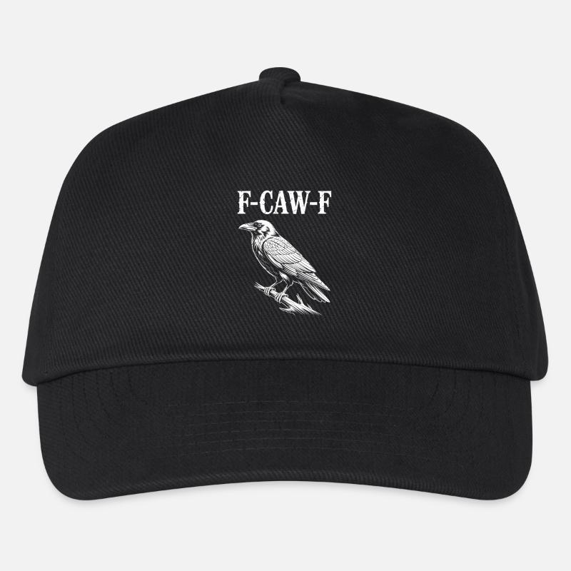 F-Caw-F Meme Krähe - Kinder Basecap - Schwarz
