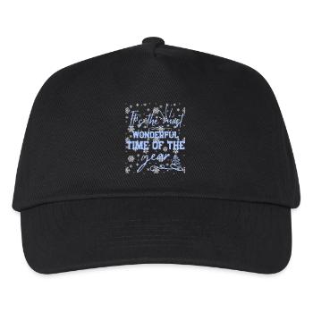 Christmas Quote Winter Vacation - Kids’ Baseball Cap - black - Front