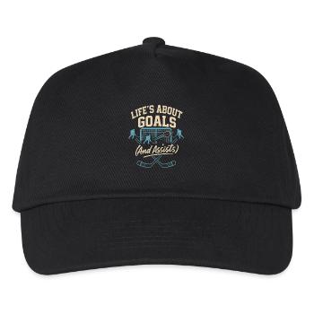 Ich bin nicht zum Reden hier - Kinder Basecap - Schwarz - Vorne