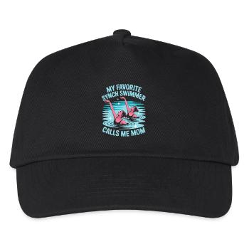 Synchronschwimmen Kunstschwimmen Wassersport - Kinder Basecap - Schwarz - Vorne